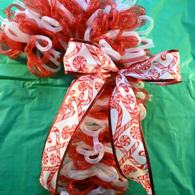 Candy Cane Wreath