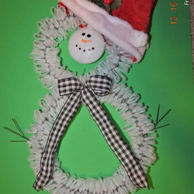 Snowman Wreath